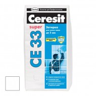 Затирка цементная ЦЕРЕЗИТ CE 33 Super белая 25 кг