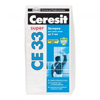 Затирка цементная ЦЕРЕЗИТ CE 33 Super серая 25 кг Затирка цементная ЦЕРЕЗИТ CE 33 Super серая 25 кг