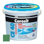 Затирка цементная ЦЕРЕЗИТ CE 40 Aquastatic Киви 2 кг