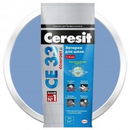 Затирка цементная для узких швов ЦЕРЕЗИТ СЕ33 Comfort голубая 2 кг