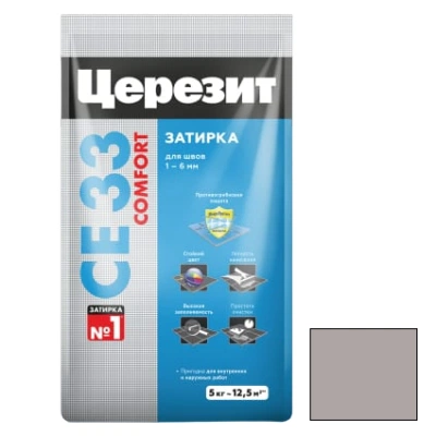 Церезит СЕ33 Comfort, цвет серый 07, фасовка 5 кг