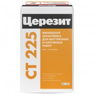 Шпатлевка финишная цементная ЦЕРЕЗИТ CT 225 белая 25 кг