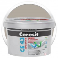 Затирка цементная для широких швов ЦЕРЕЗИТ CE 43 Super Strong серая 2 кг 12 шт