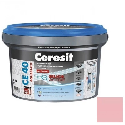 Церезит СЕ 40 Aquastatic, цвет фламинго 33, фасовка 2 кг